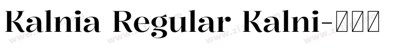Kalnia Regular Kalni字体转换